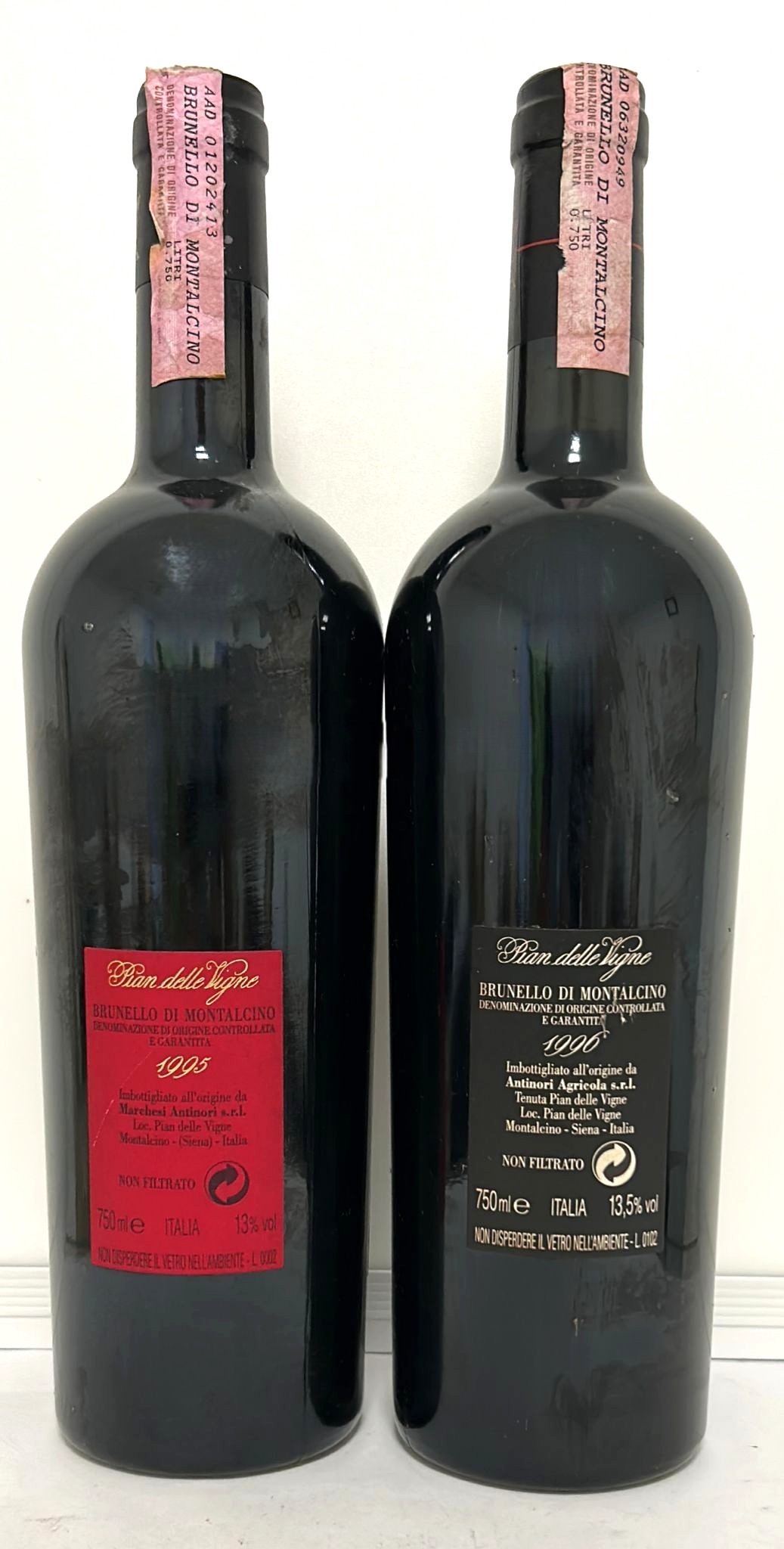 COPPIA DI BOTT. BRUNELLO DI MONTALCINO - ANTINORI (1995-1996)
