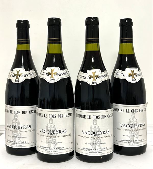 GRUPPO DI 4 BOTT. CUVÉE DES TEMPLIERS - ARCHIMBAUD L. ET VACHE M. 1991