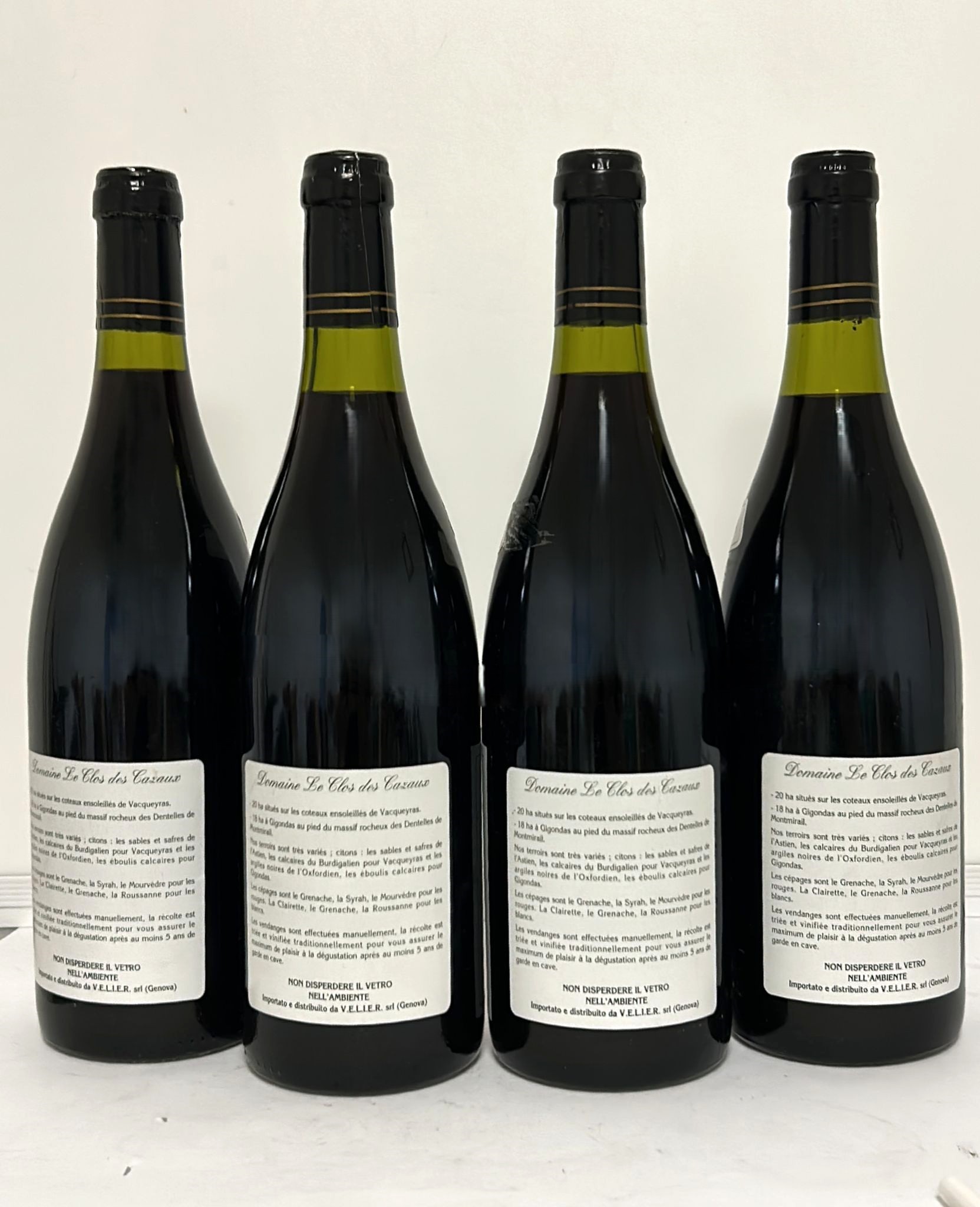 GRUPPO DI 4 BOTT. CUVÉE DES TEMPLIERS - ARCHIMBAUD L. ET VACHE M. 1991