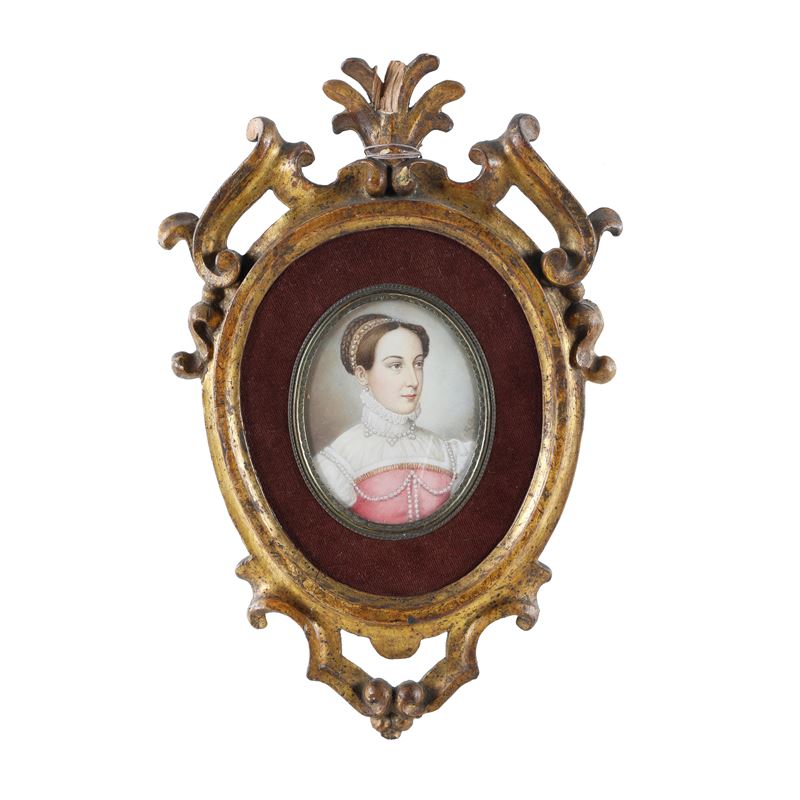 Francois Clouet, Ritratto di gentildonna, miniatura