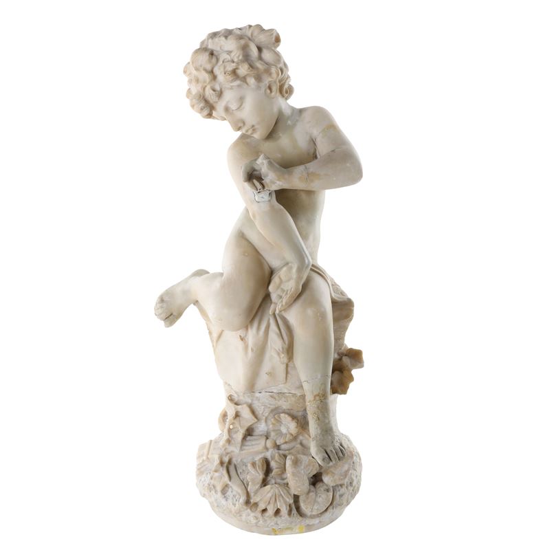 Scultura in alabastro - "Cupido" - Francia