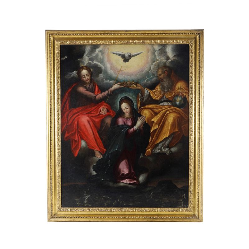 Pittore Manierista - Incoronazione della Vergine