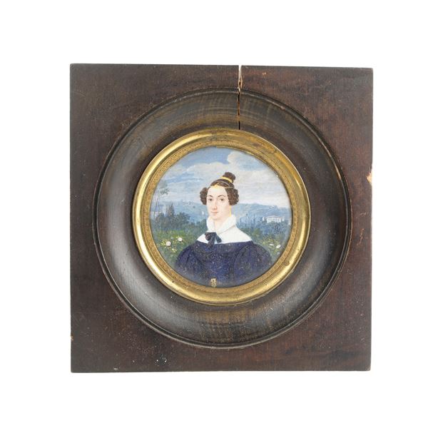 Due miniature di nobildonne