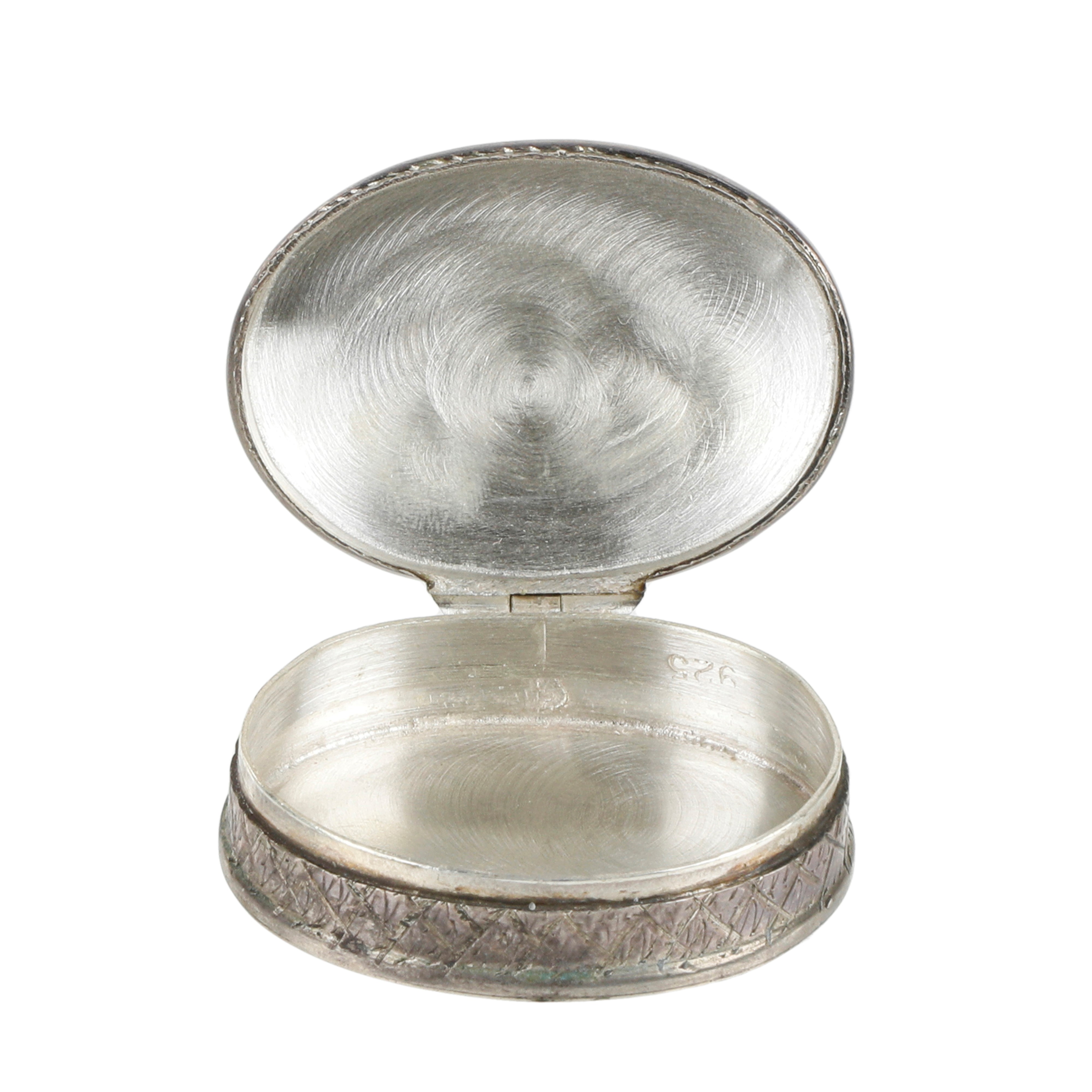 Portapillole in Argento 925, cm 1,0 x 3,0 x 2,4