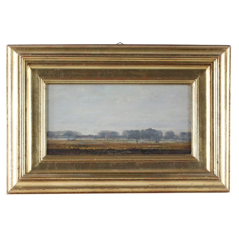 Bruno Schwab - Paesaggio, olio su compensato