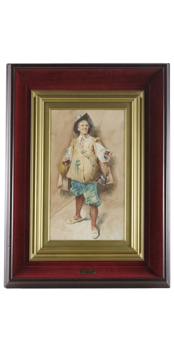 Salvatore  Postiglione - Moschettiere con fiasco