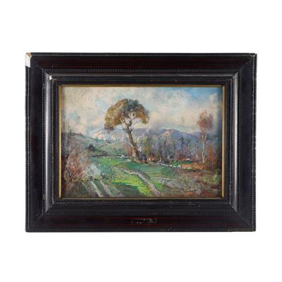 Paesaggio - Pastello su cartone