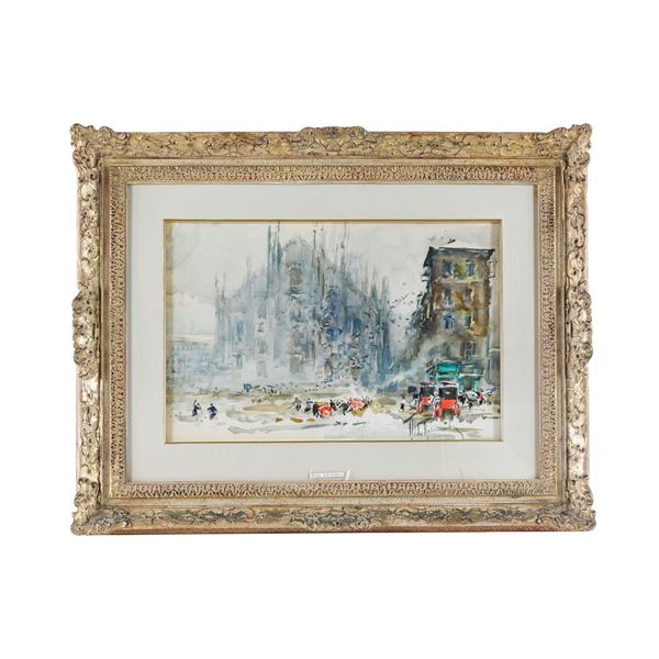 Aldo Raimondi - Il Duomo di Milano innevato