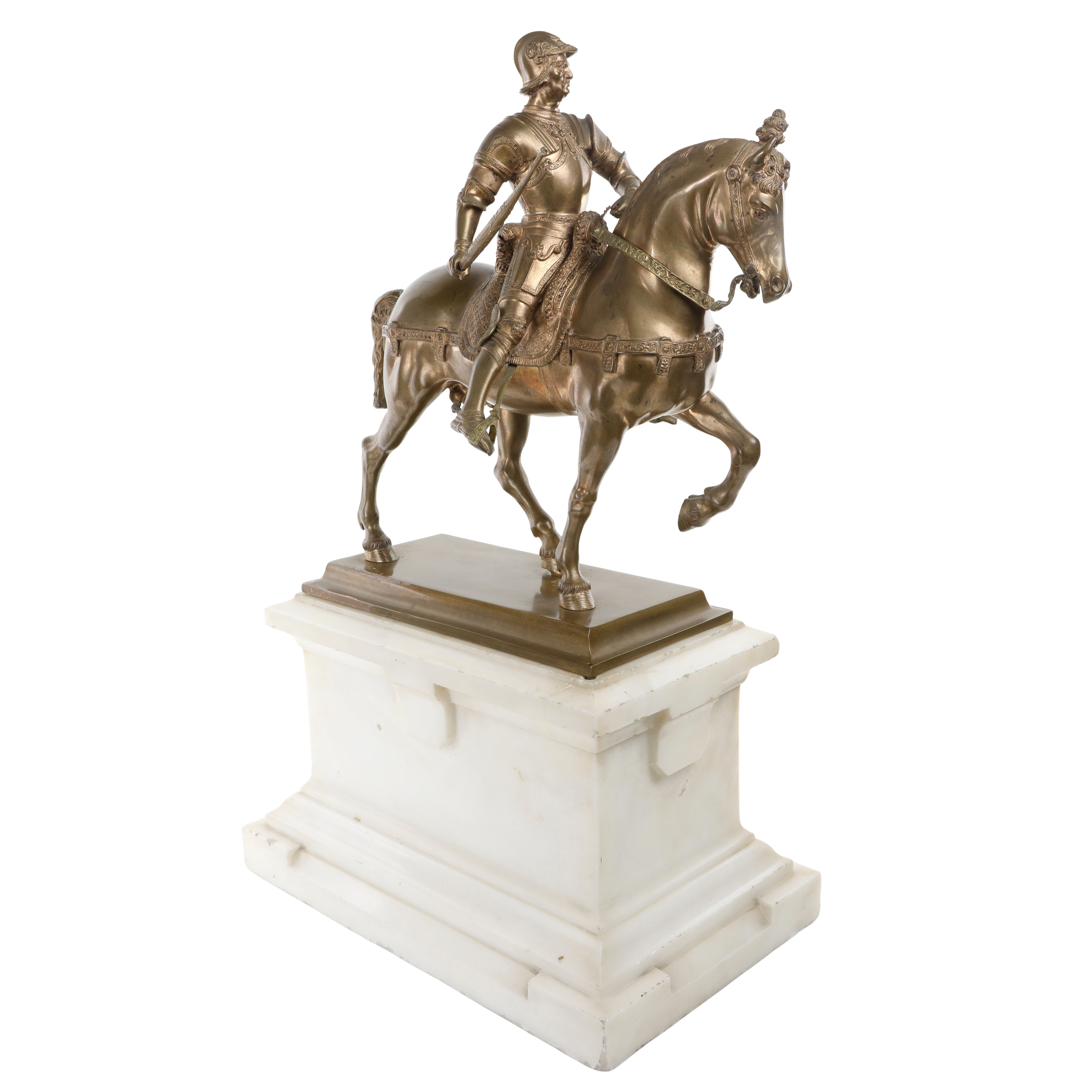Scultore del XIX secolo, Soldato a cavallo in bronzo