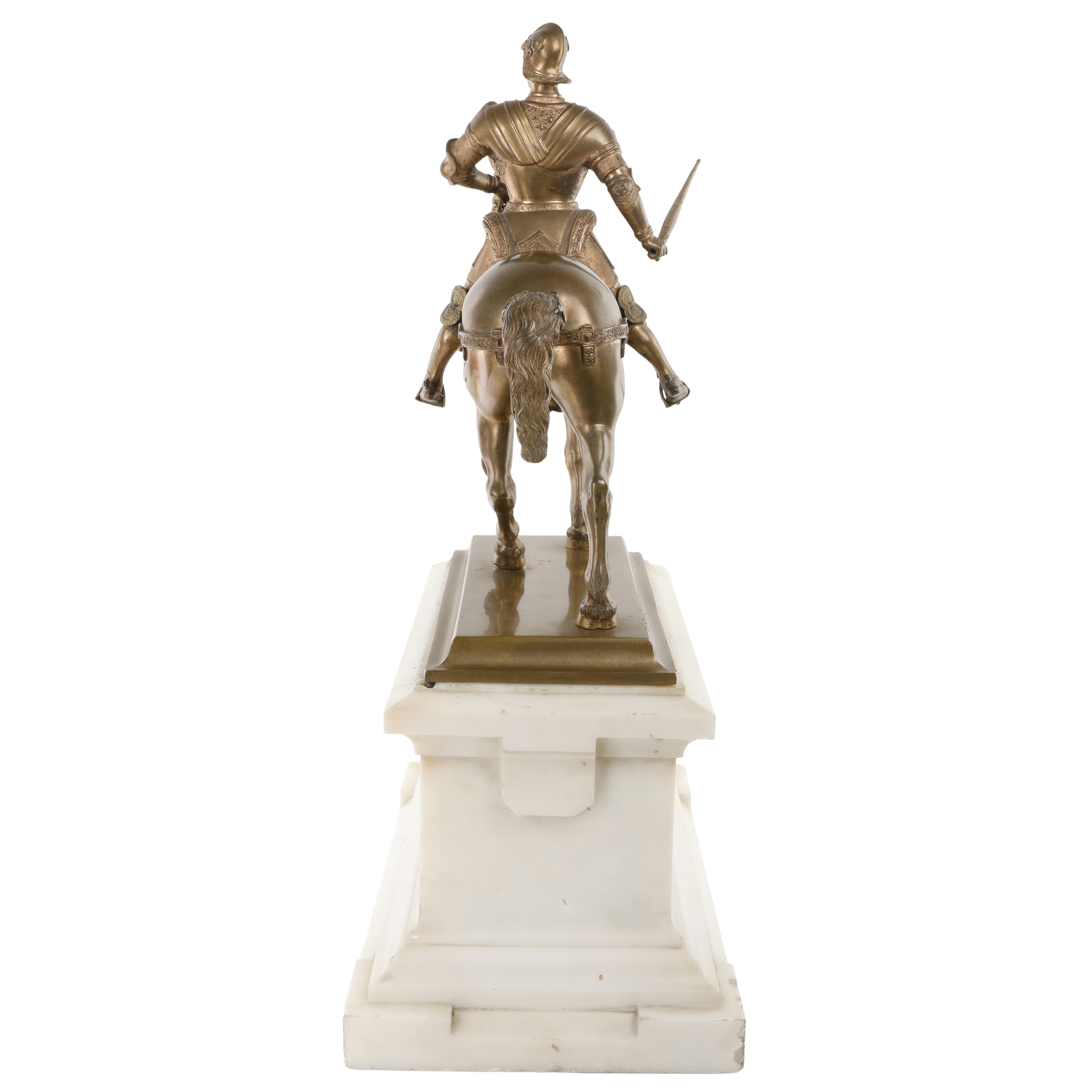 Scultore del XIX secolo, Soldato a cavallo in bronzo