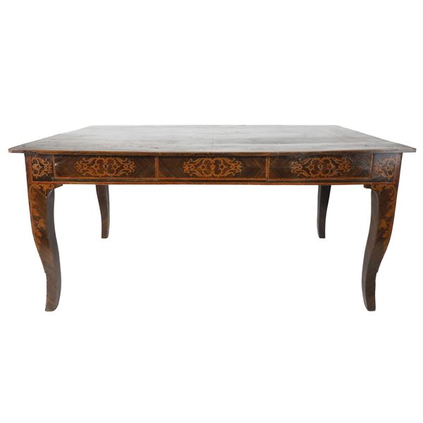 Importante tavolo scrivania da centro Luigi XV - Roma