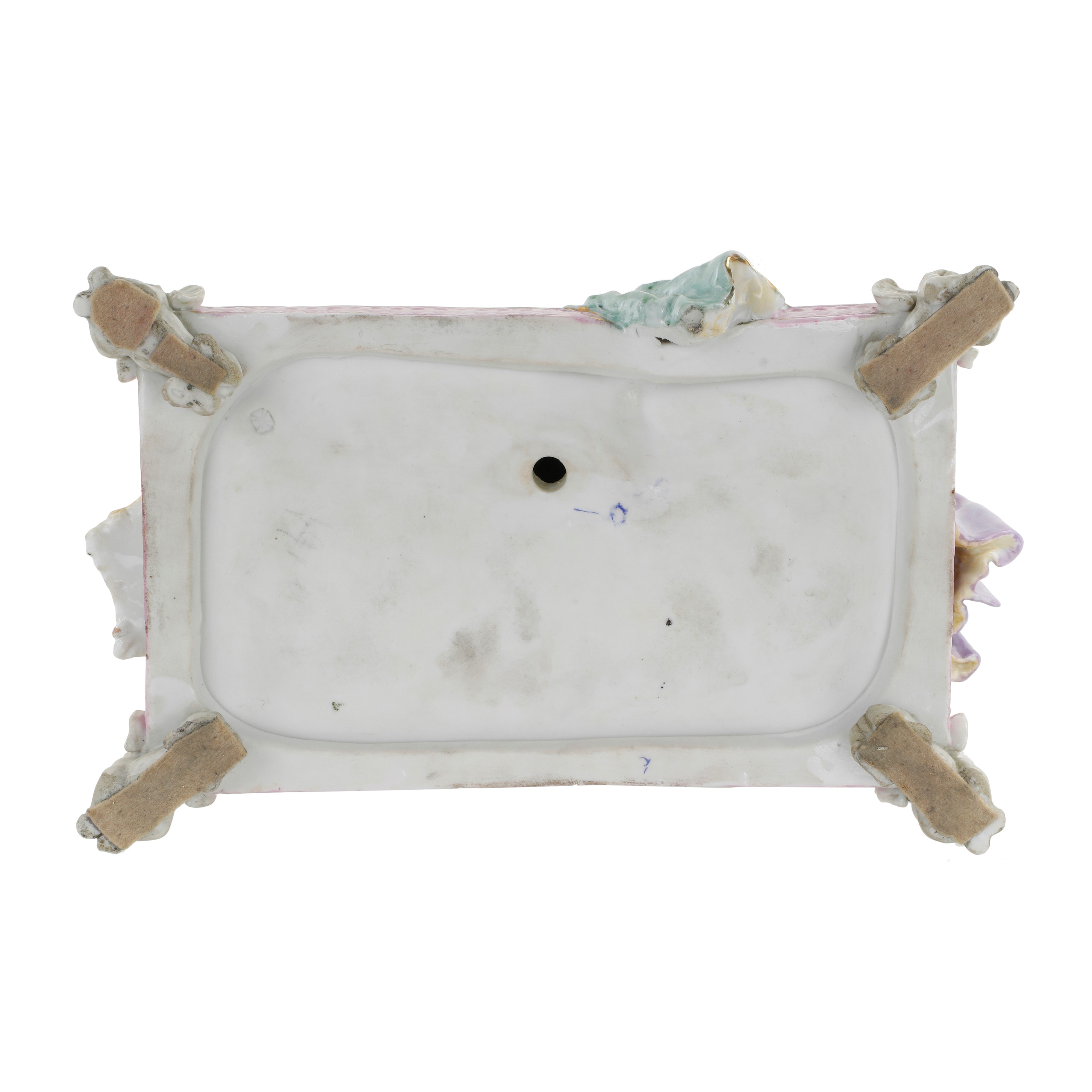 Scultura in porcellana - Suonatori di arpa - Sassonia