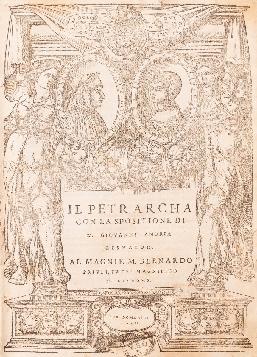 Francesco Petrarca - Il Petrarcha con la Spositione di M. Giouanni Andrea Gesualdo