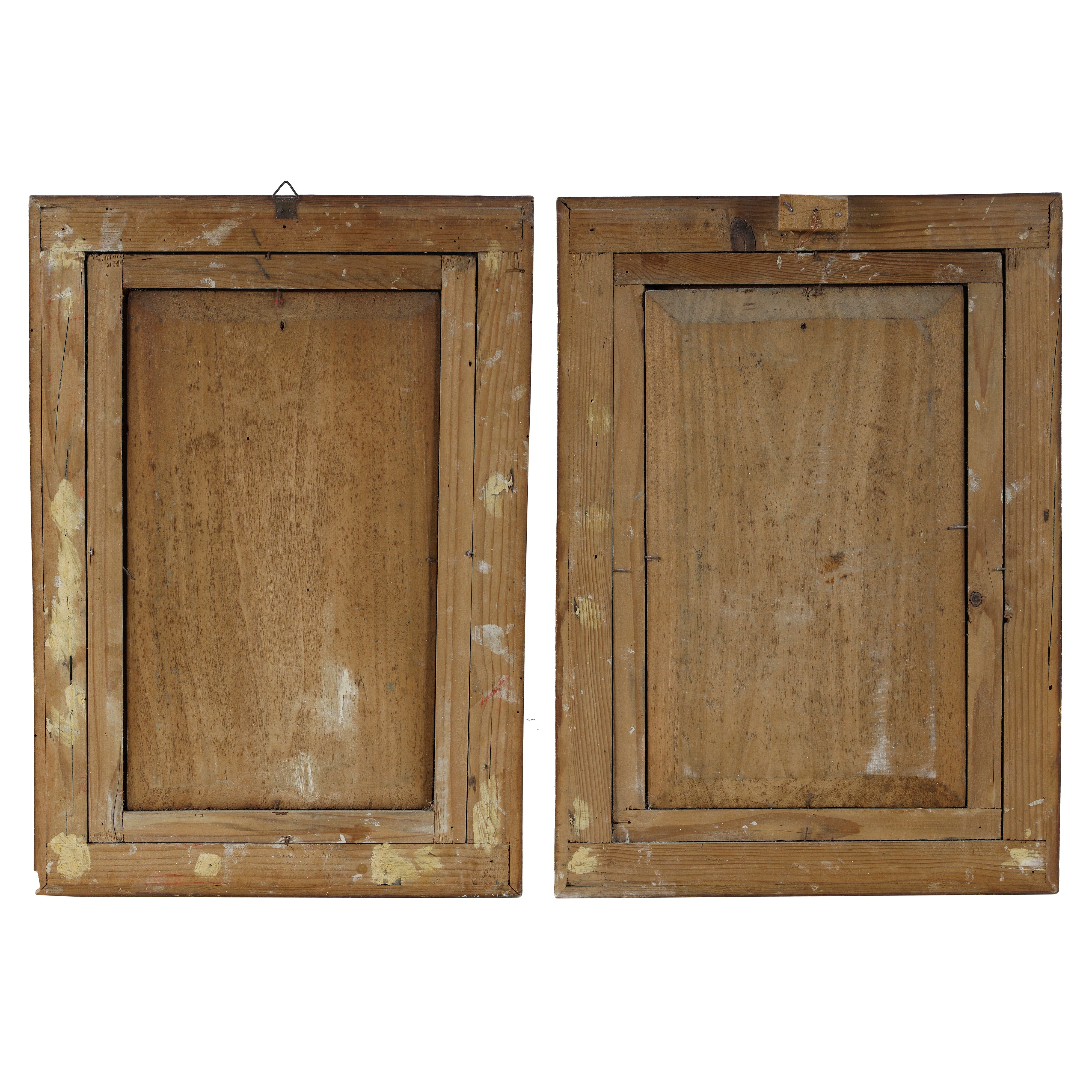 Coppia di marine napoletane con figure