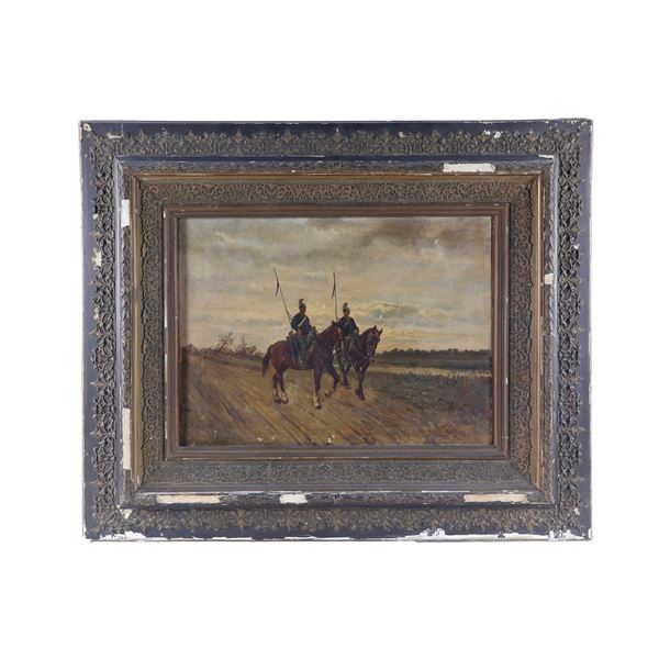 Domenico Battaglia - Militari a cavallo