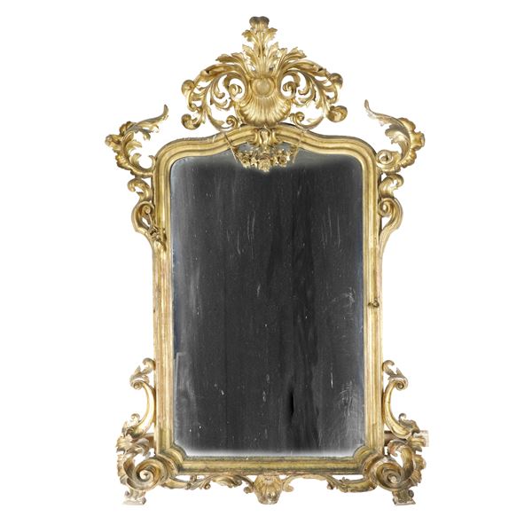Monumentale specchiera dorata - Napoli