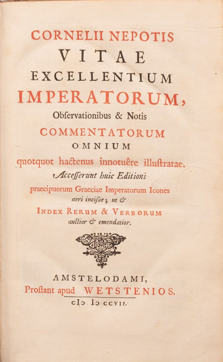 Cornelii Nepotis Vitae Excellentium Imperatorum