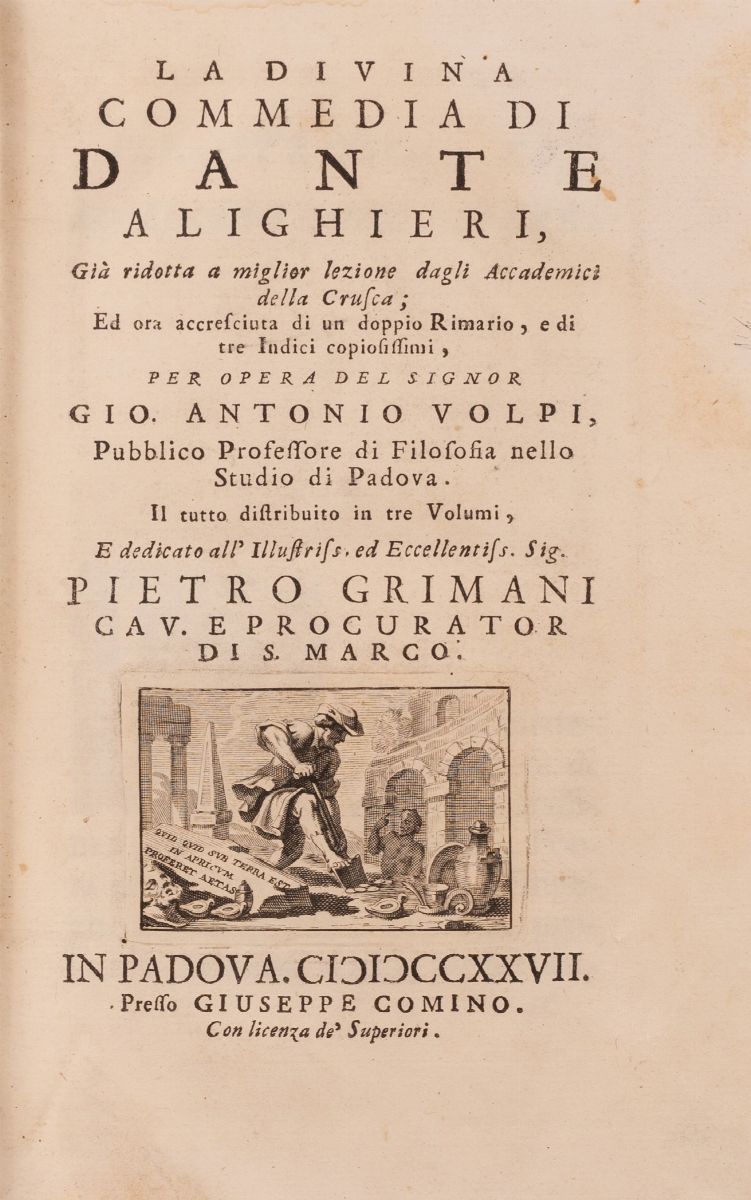 La Divina Commedia di Dante Alighieri, Già Ridotta a Miglior Lezione dagli Accademici della Crusc...
