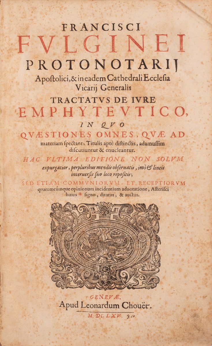Tractatus De Iure Emphyteutico