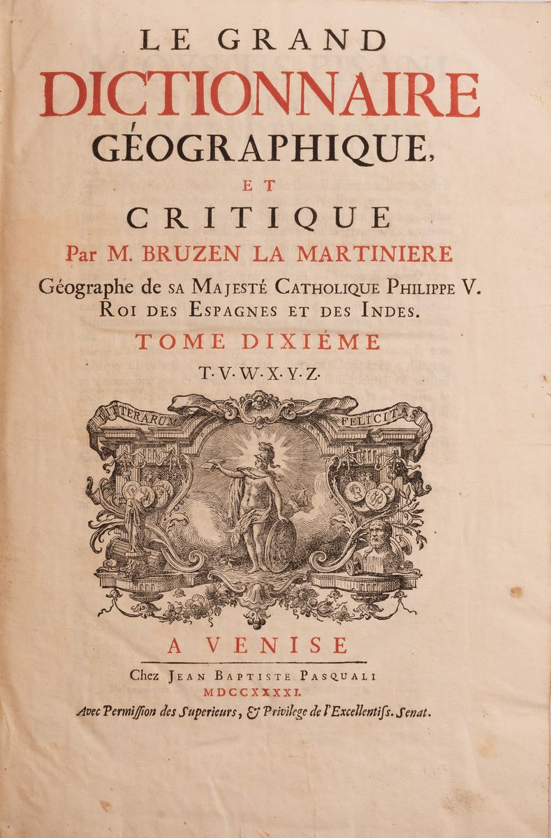 Le Grand Dictionnaire Géographique Et Critique