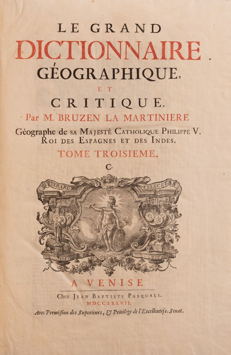 Le Grand Dictionnaire Géographique Et Critique