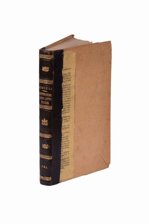 Storia della letteratura greca latina italiana