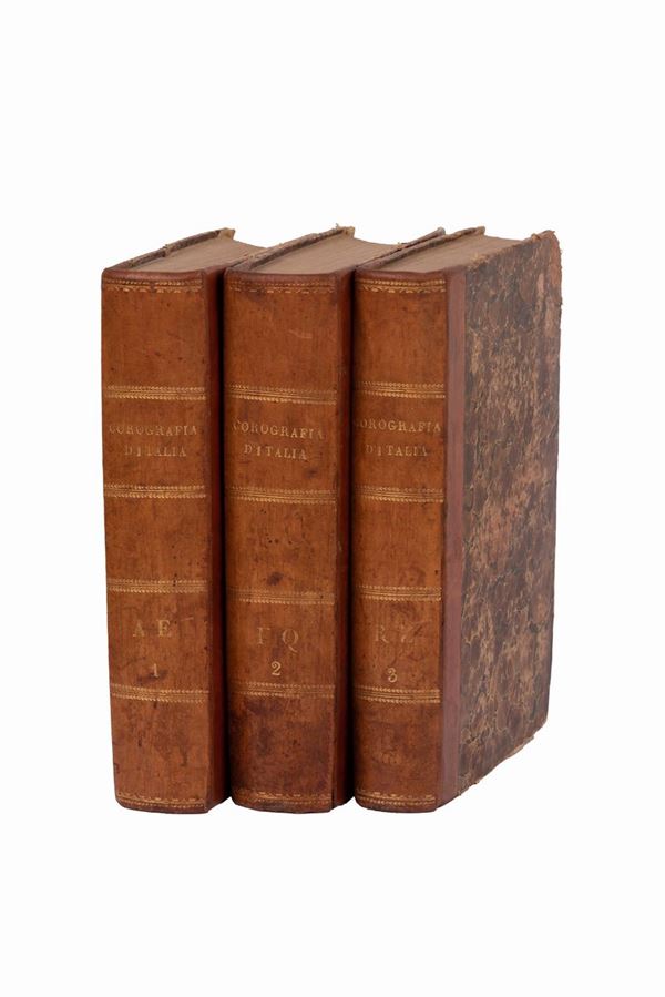 COROGRAFIA D'ITALIA, OSSIA GRAN DIZIONARIO STORICO-GEOGRAFICO-STATISTICO DELLE CITTÀ, BORGHI, VILLAGGI, CASTELLI, ECC. DELLA PENISOLA