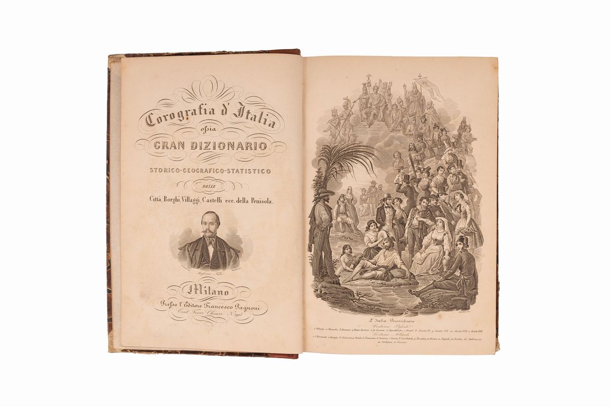 Corografia D'italia, Ossia Gran Dizionario Storico-geografico-statistico delle Città, Borghi, Vil...