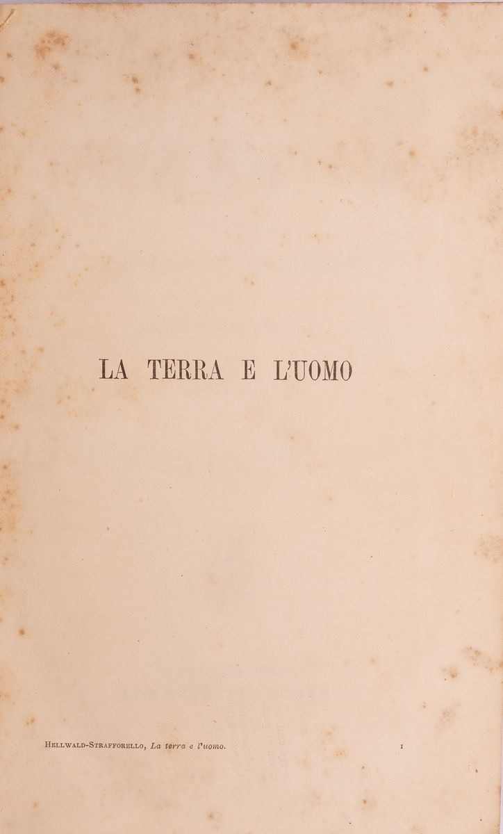 La Terra e L'uomo Secondo L'opera di Federico di Hellwald