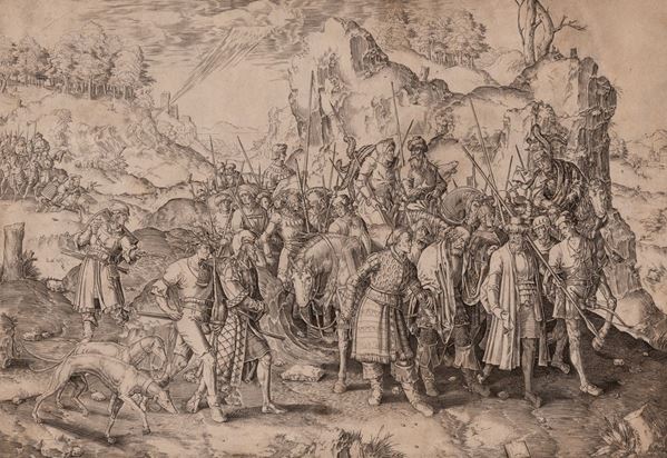 LUCAS  VAN LEYDEN - LA CONVERSIONE DI SAN PAOLO