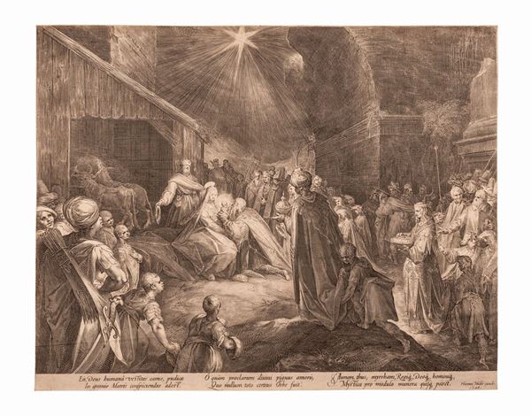 Hendrick  Goltzius - L’ADORAZIONE DEI MAGI