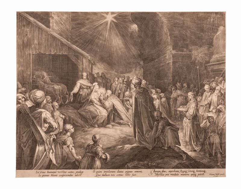Hendrick Goltzius - L’adorazione dei Magi