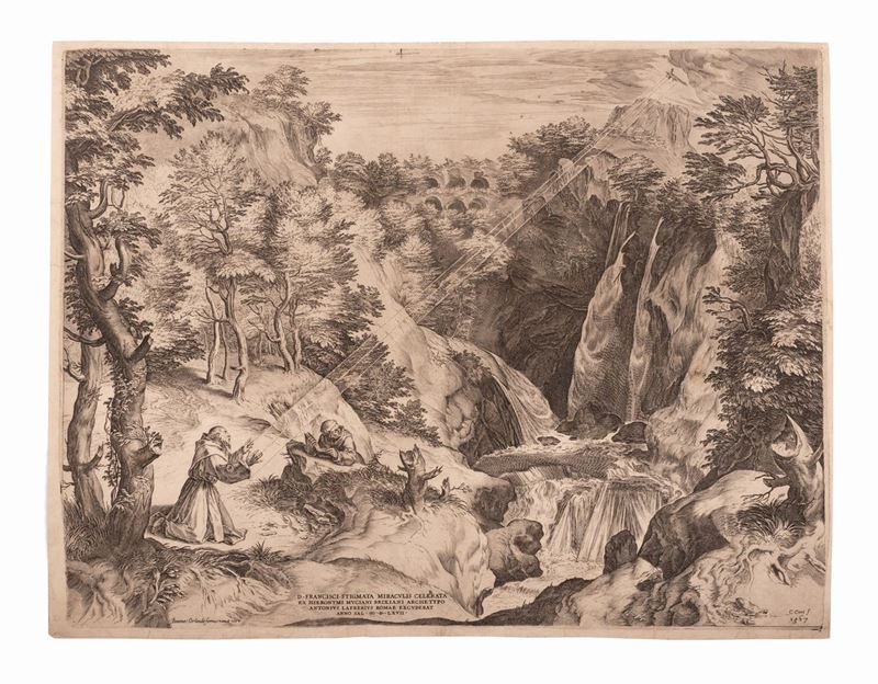 Cornelis Cort - San Francesco Riceve le Stigmate