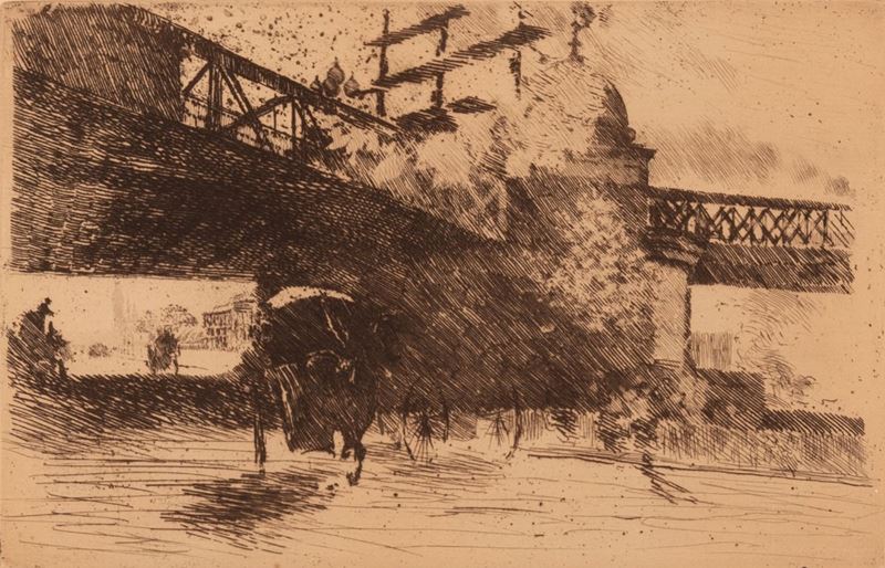 Giuseppe De Nittis - Vista di Londra Sotto un Ponte di Ferrovia