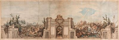 Grande Disegno di Battaglia Fine '700