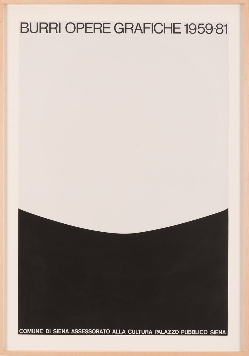 Alberto Burri - Manifesto Siena - Opere Grafiche 1981