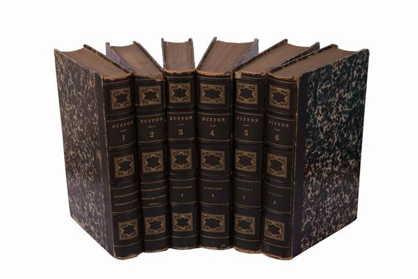 Buffon, Storia naturale...(12 volumi in 6 tomi)