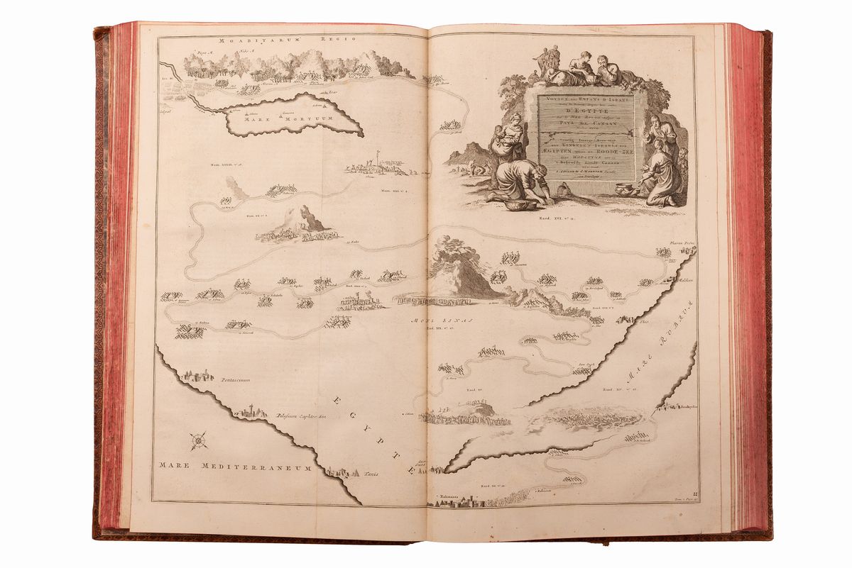 Histoire Les Plus Remarquables De L'ancien Et Du Noveau Testament Gravès En Cuivre Par le Celebre...