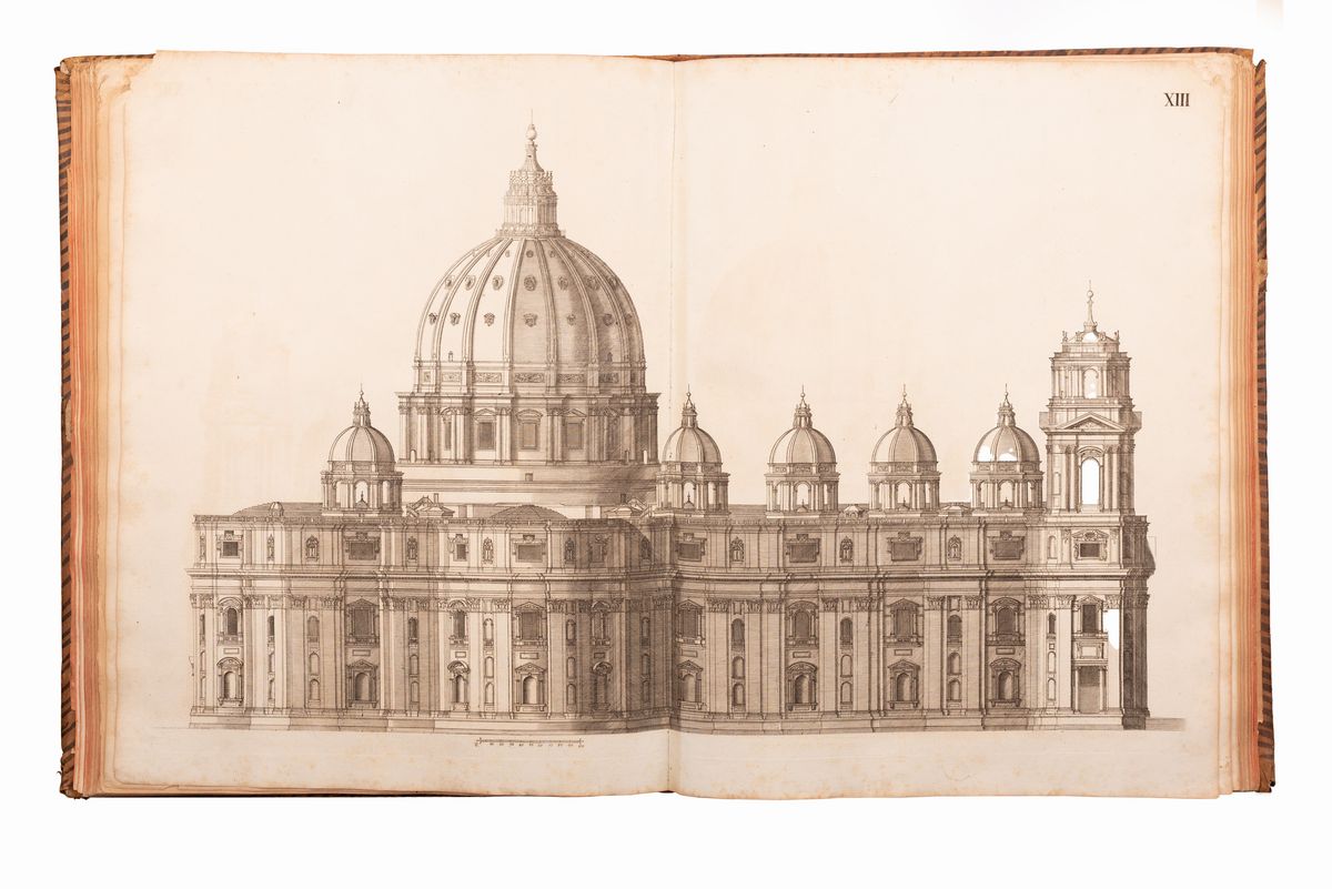 Architettura della Basilica di S. Pietro in Vaticano Opera di Bramante Lazzari Michel Angelo Bona...