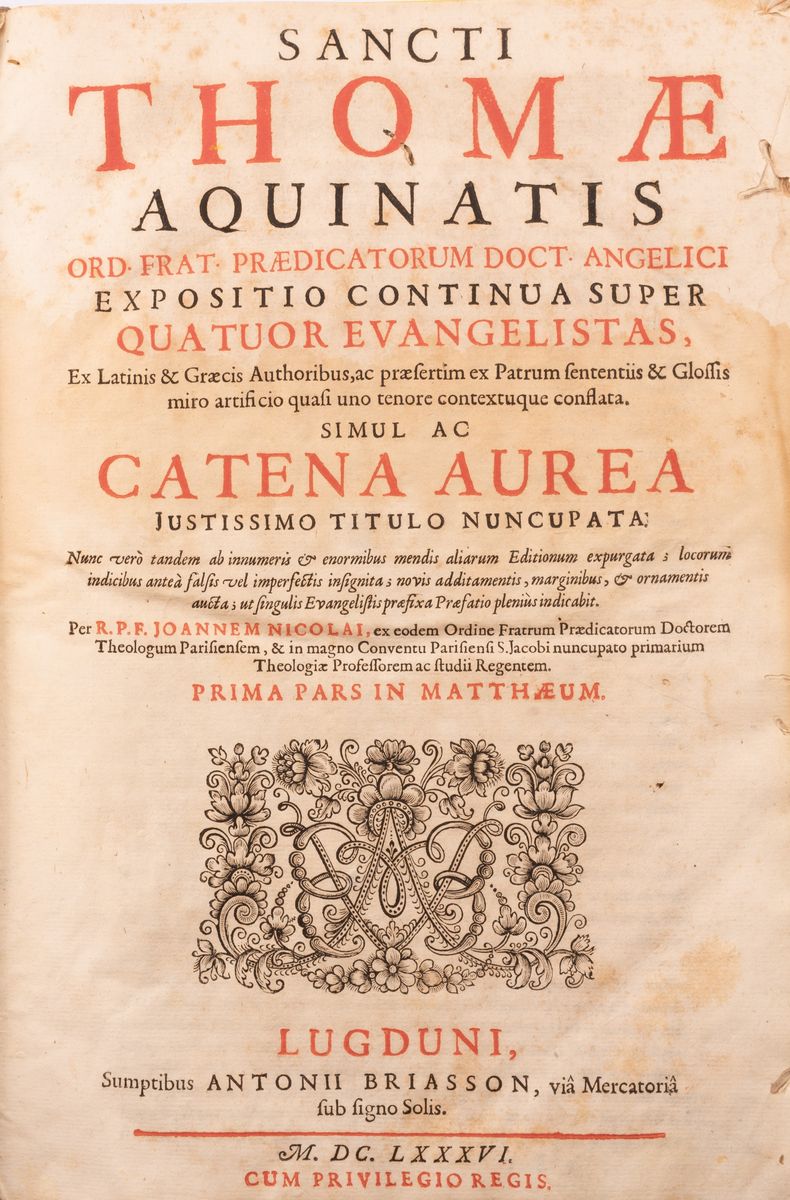 Catena Aurea, in Matthaeum, in Marcum
