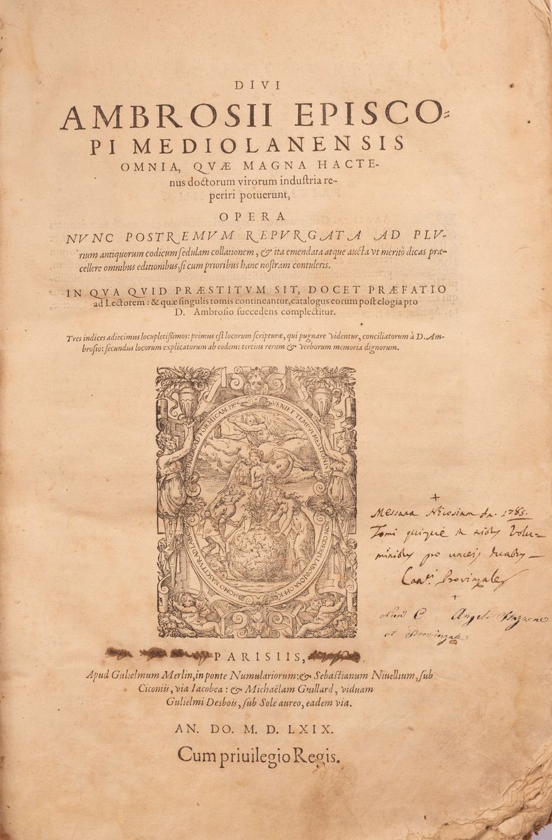 Divi Ambrosii Episcopi Mediolanensis Omnia