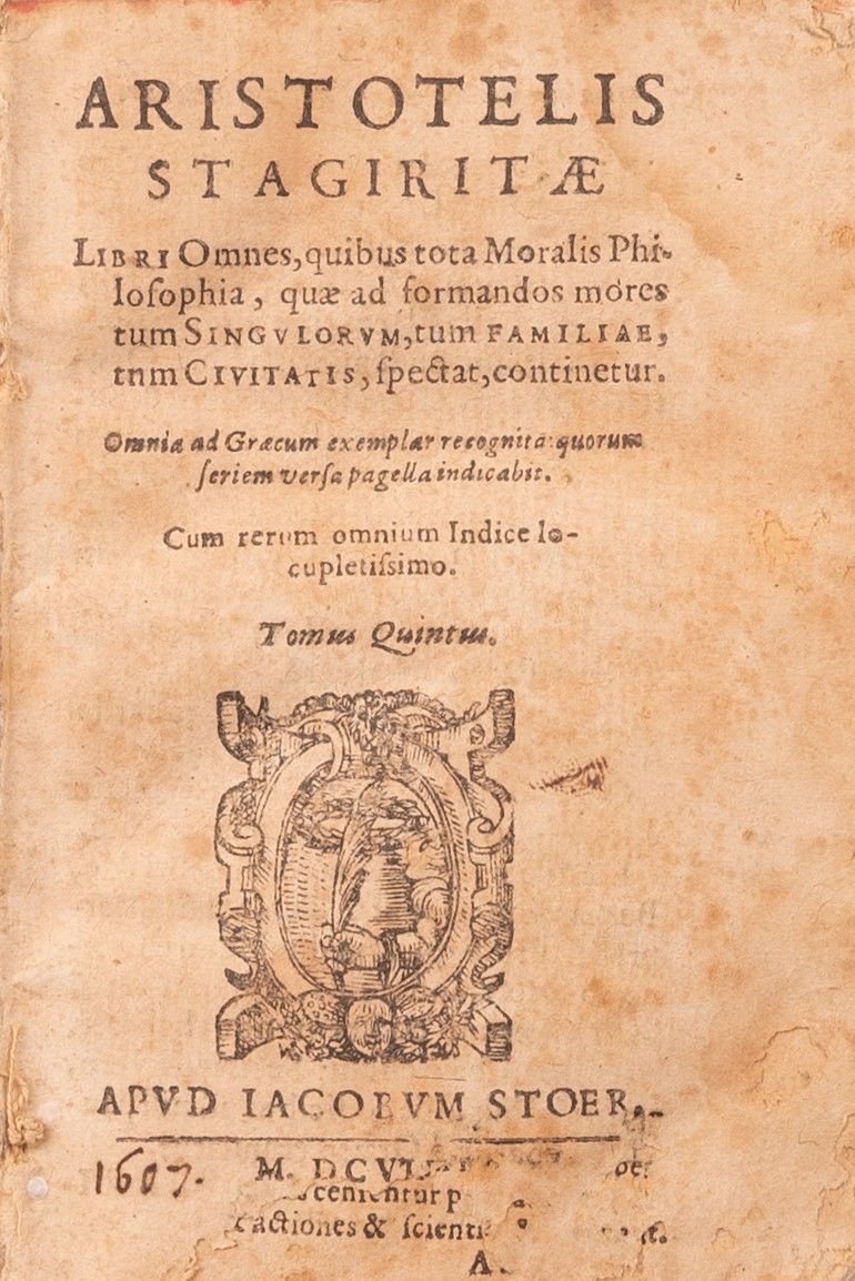 Aristotelis Stagiritae.