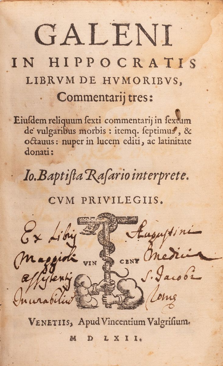 Galeni in Hippocratis Librum De Humoribus