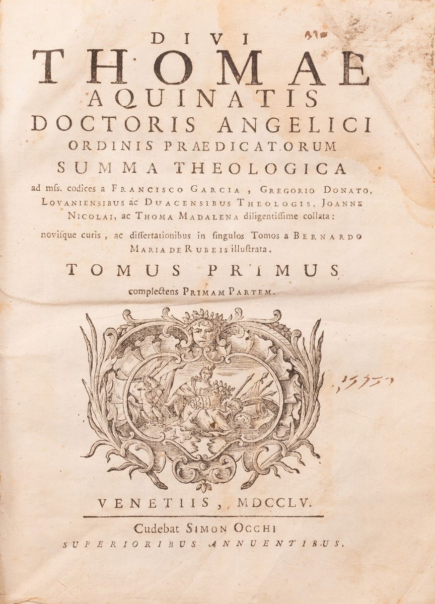 Divi Thomae Aquinatis Doctoris Angelici Ordinis Praedicatorum Summa Theologica