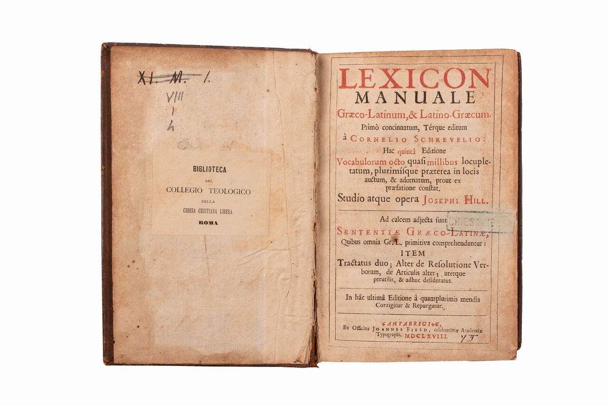 Lexicon Manuale Græco-latinum, & Latino-græcum