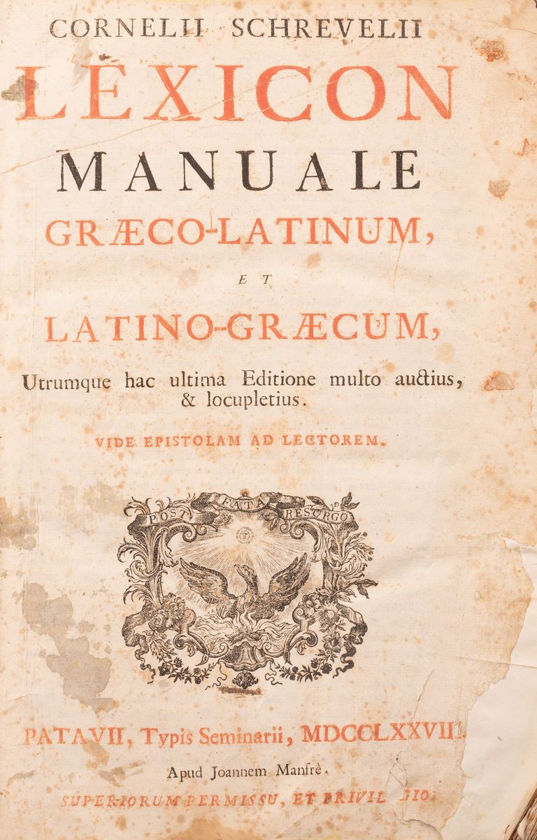 Lexicon Manuale Graeco-latinum Et Latino-graecum