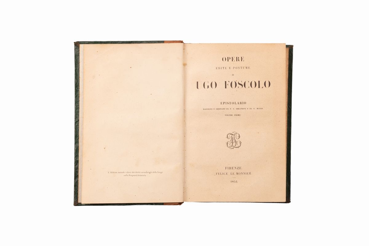 Opere Edite e Postume di Ugo Foscolo