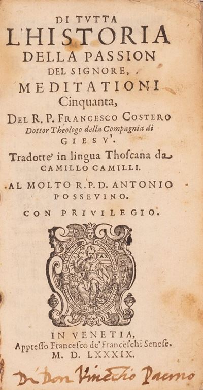 Di Tutta L'historia della Passion del Signore