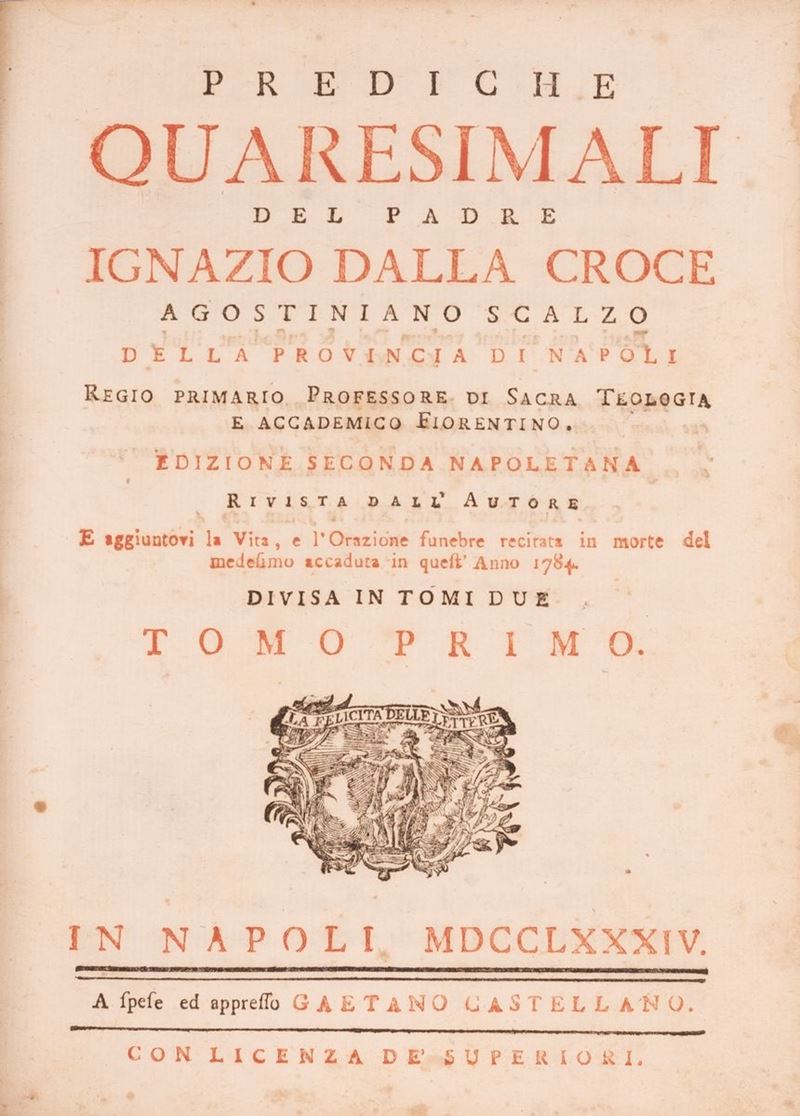 Prediche Quaresimali del Padre Ignazio dalla Croce