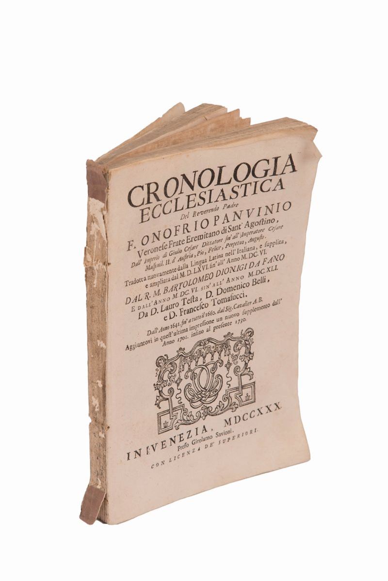 La Cronologia Ecclesiastica del Reverendo Padre F. Honofrio Panvinio